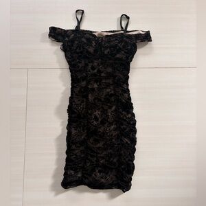 BCX Floral Sheer Party Dress